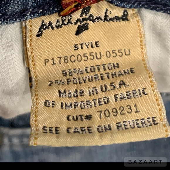 7 For All Mankind Light Wash cropped Bermuda jeans - Picture 6 of 7